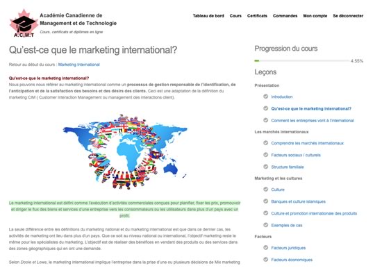 image contenu cours intro management ou gestion d'entreprise formation à distance